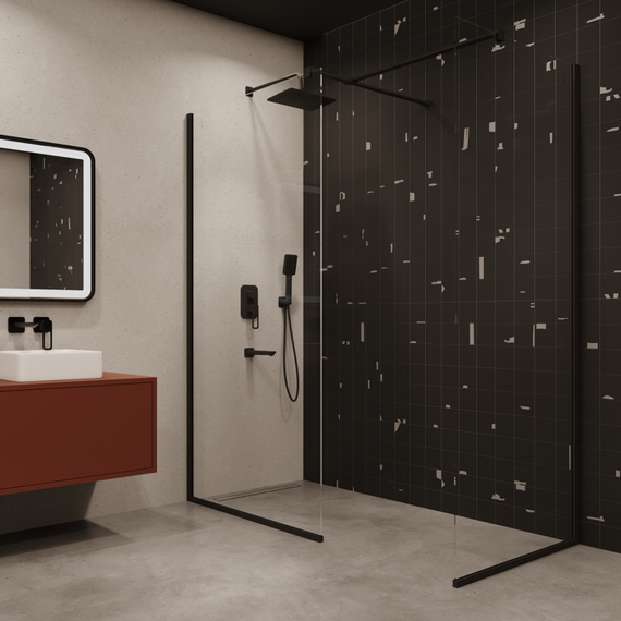 Душевая система для ванны Iddis Slide SLIBL03i68, чёрный матовый - 3 Душевая система для ванны Iddis Slide SLIBL03i68, чёрный матовый фото 3