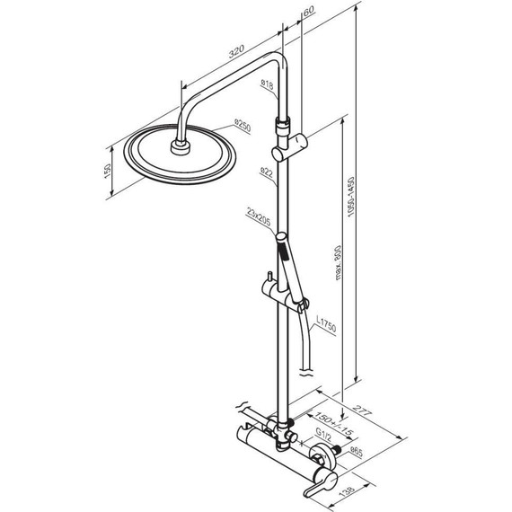 Душевая система для душа Damixa Scandinavian Pure 936710000 - 8 Душевая система для душа Damixa Scandinavian Pure 936710000 фото 8