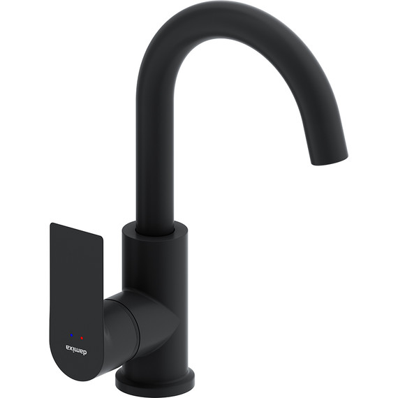 Cмеситель для раковины Damixa Apollo 470220300, чёрный, Цвет производителя: чёрный - 2 Cмеситель для раковины Damixa Apollo 470220300, чёрный, Цвет производителя: чёрный фото 2