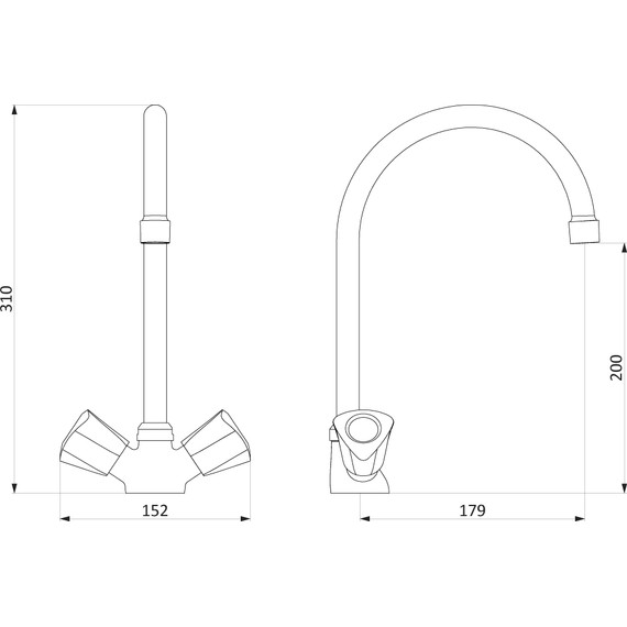 Смеситель для кухни RedBlu by Damixa Object 340000000 фото 4