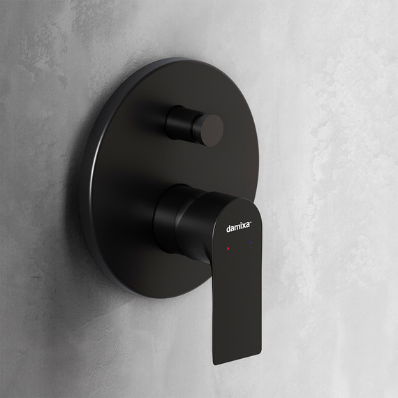 Смеситель для ванны Damixa Apollo 477100300 со скрытой частью, чёрный., Цвет производителя: чёрный фото 5