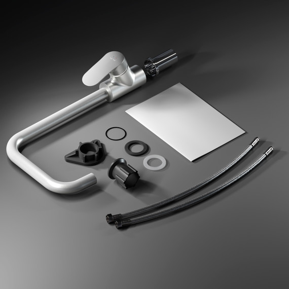 Смеситель для кухни AM.PM Like F8006011, сатин, Цвет производителя: сатин фото 3