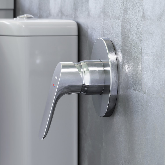 Смеситель для душа Damixa Jupiter 777500001 со скрытой частью, Цвет производителя: хром фото 3