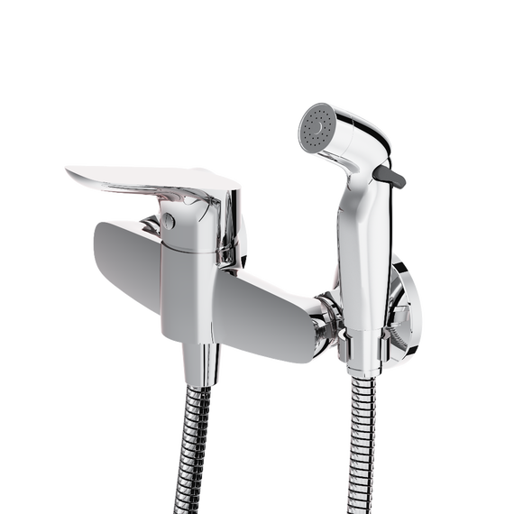 Набор для гигиенического душа Damixa Jupiter 778000000 с гигиенической лейкой, держателем и шлангом - 2 Набор для гигиенического душа Damixa Jupiter 778000000 с гигиенической лейкой, держателем и шлангом фото 2