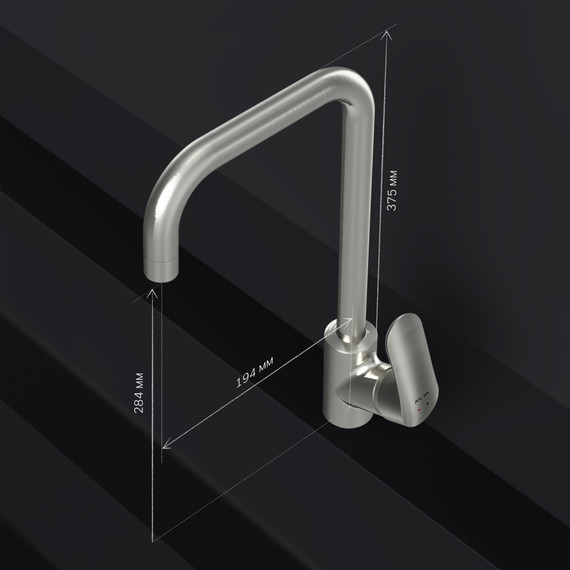 Смеситель для кухни AM.PM Like F8006011, сатин, Цвет производителя: сатин фото 11