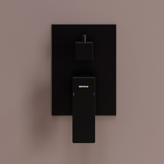 Смеситель для ванны и Damixa Gala 537100300 со скрытой частью, чёрный, Цвет производителя: чёрный фото 3