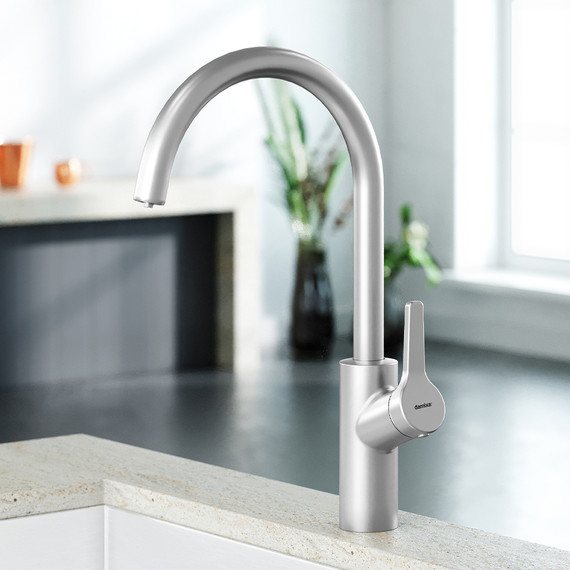 Смеситель для кухни Damixa Eclipse 310721400 для питьевой воды, никель, Цвет производителя: никель фото 3