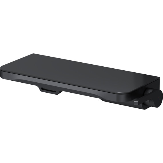 Смеситель для раковины AM.PM Func монтируемый в стену с полкой и каскадным изливом F8F72722, чёрный, Цвет производителя: чёрный фото 9