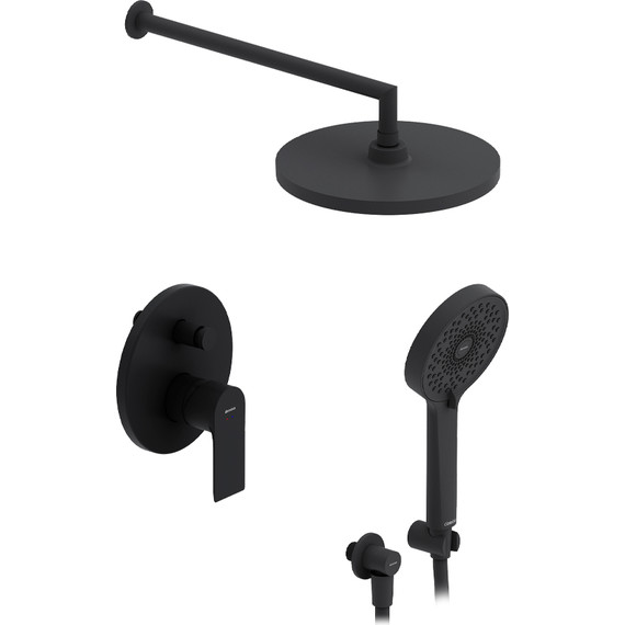 Душевая система для душа Damixa Apollo 947520300, чёрный фото 2