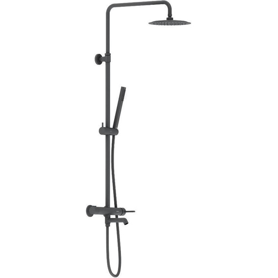 Душевая система c термостатом Damixa Scandinavian Pure 936740300, чёрный - 2 Душевая система c термостатом Damixa Scandinavian Pure 936740300, чёрный фото 2