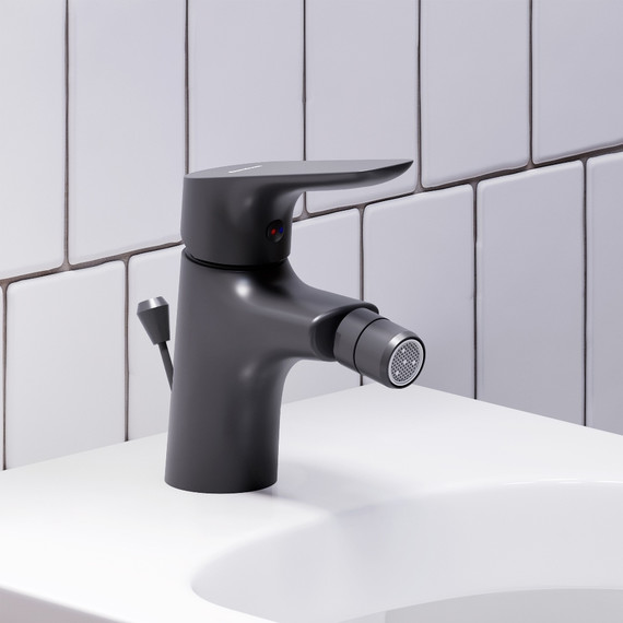 Смеситель для биде Damixa Jupiter 770240300 с донным клапаном, чёрный, Цвет производителя: чёрный фото 4