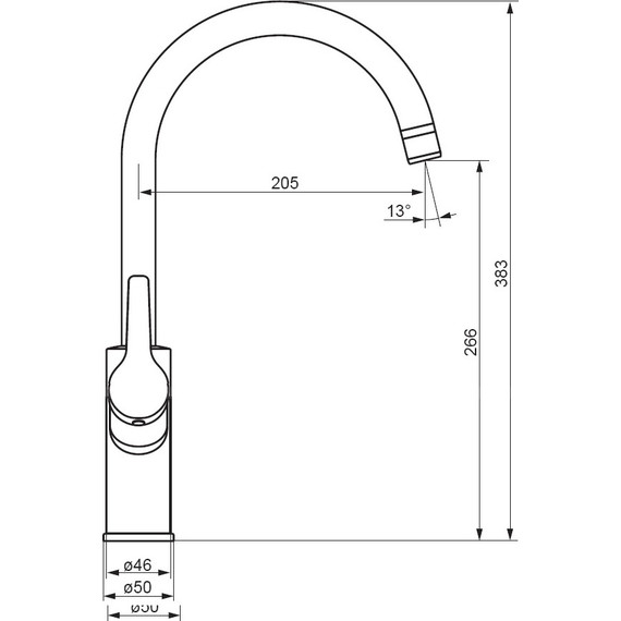 Смеситель для кухни Damixa Eclipse 310721400 для питьевой воды, никель, Цвет производителя: никель фото 5