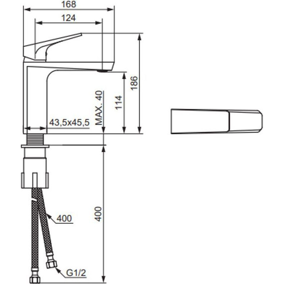 Смеситель для раковины Damixa Merkur 400210300, чёрный, Цвет производителя: чёрный - 5 Смеситель для раковины Damixa Merkur 400210300, чёрный, Цвет производителя: чёрный фото 5