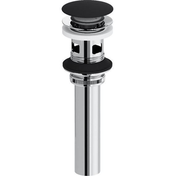 Донный клапан Damixa Option 210610300 удлинённый, чёрный матовый фото 2