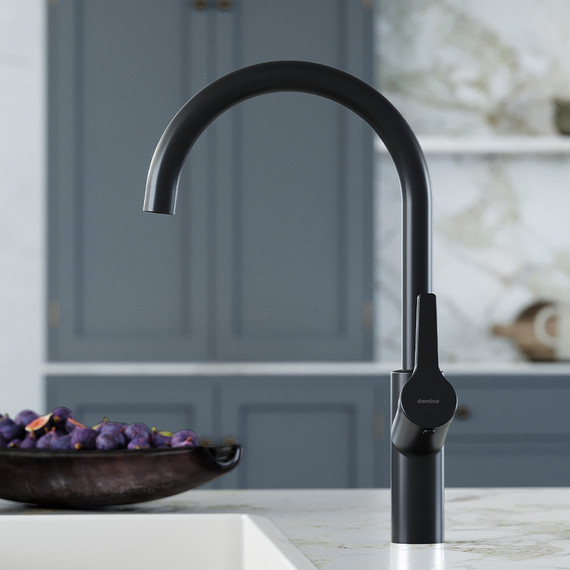 Смеситель для кухни Damixa Eclipse 310720300, чёрный матовый, Цвет производителя: чёрный фото 3