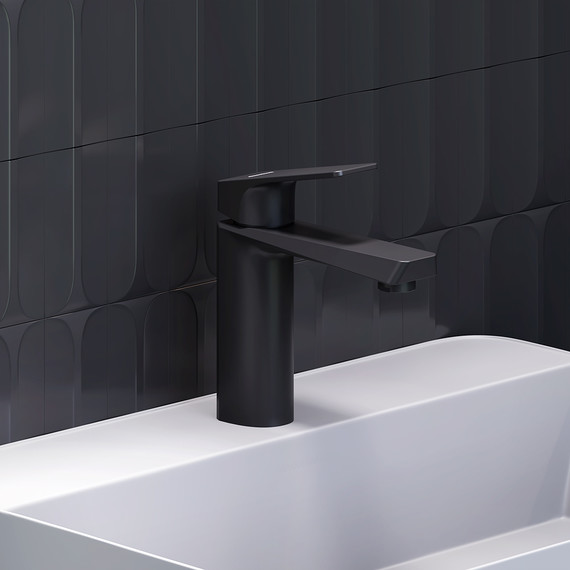 Смеситель для раковины Damixa Merkur 400210300, чёрный, Цвет производителя: чёрный - 4 Смеситель для раковины Damixa Merkur 400210300, чёрный, Цвет производителя: чёрный фото 4