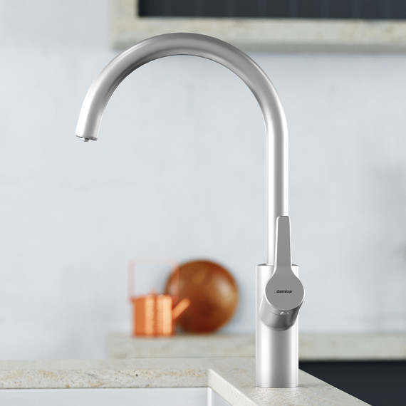 Смеситель для кухни Damixa Eclipse 310721400 для питьевой воды, никель, Цвет производителя: никель фото 4
