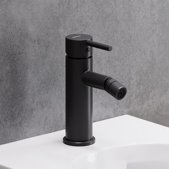 Смеситель для биде  Damixa Scandinavian Pure 360240300 с донным клапаном, чёрный, Цвет производителя: чёрный фото 5