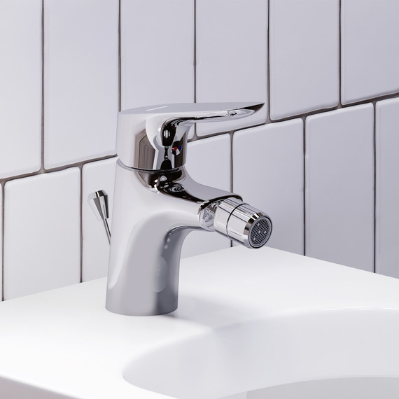 Смеситель для биде Damixa Jupiter 770240000 с донным клапаном, Цвет производителя: хром фото 4