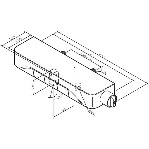 Смесительдля ванны AM.PM Func F8F10500, хром, Цвет производителя: хром фото 9