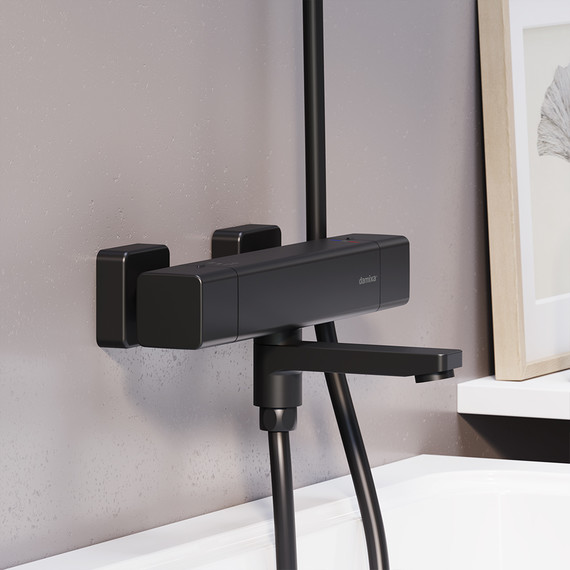 Смеситель для ванны Damixa Gala 533000300, чёрный, Цвет производителя: чёрный фото 3