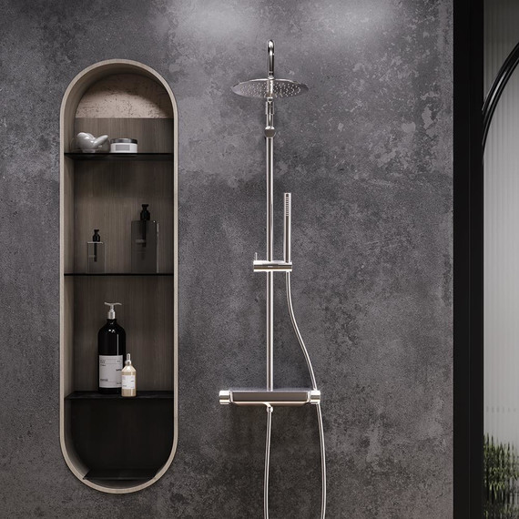 Душевая система c термостатом Damixa Scandinavian Pure 936780000 - 3 Душевая система c термостатом Damixa Scandinavian Pure 936780000 фото 3