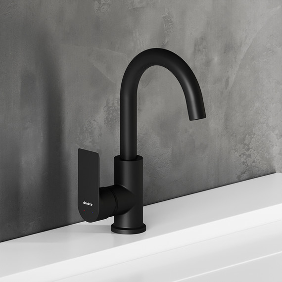 Cмеситель для раковины Damixa Apollo 470220300, чёрный, Цвет производителя: чёрный - 4 Cмеситель для раковины Damixa Apollo 470220300, чёрный, Цвет производителя: чёрный фото 4