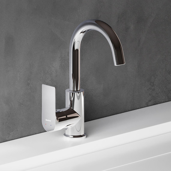 Cмеситель для раковины Damixa Apollo 470220000, Цвет производителя: хром фото 4