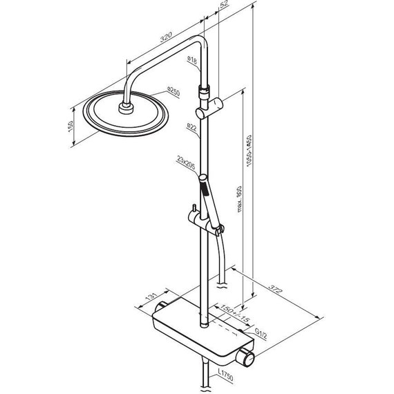 Душевая система c термостатом Damixa Scandinavian Pure 936780000 - 8 Душевая система c термостатом Damixa Scandinavian Pure 936780000 фото 8