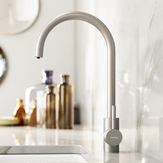 Смеситель для кухни Damixa Merkur 400721400 для питьевой воды, никель фото 3