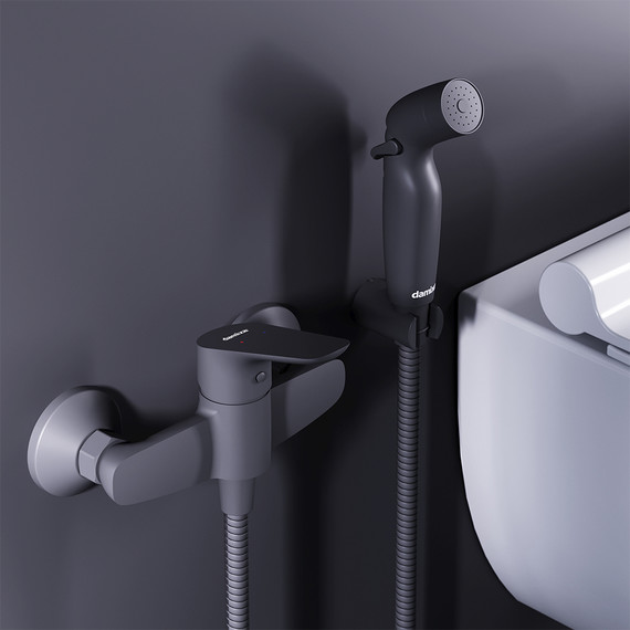 Набор для гигиенического душа Damixa Jupiter 778000300, чёрный фото 4