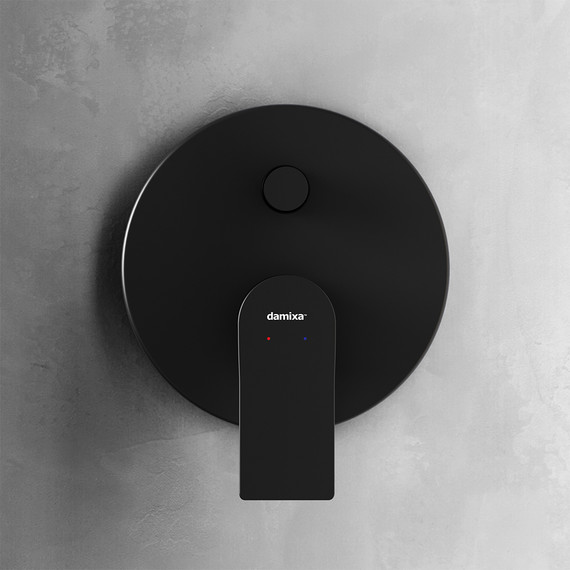 Смеситель для ванны Damixa Apollo 477100300 со скрытой частью, чёрный., Цвет производителя: чёрный фото 4