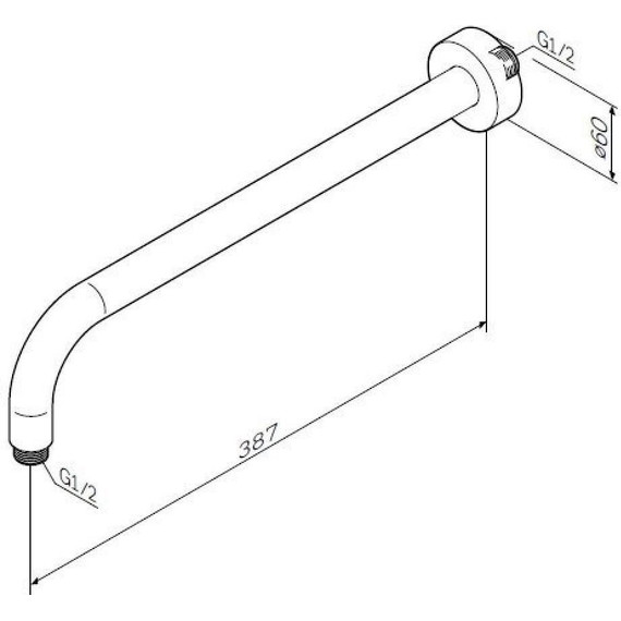 Держатель для верхнего душа AM.PM AM.PM F0522701 фото 4