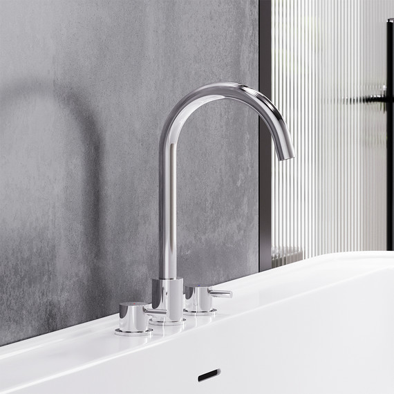 Смеситель для раковины встраиваемый Damixa Scandinavian Pure 360200000, Цвет производителя: хром фото 4