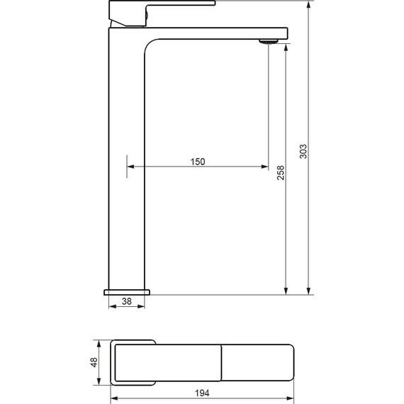 Смеситель для раковины высокий Damixa Gala 530250000, хром, Цвет производителя: хром фото 5
