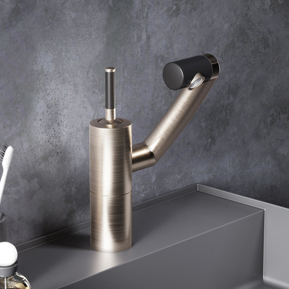 Смеситель для раковины Damixa Arc 290217264, никель, Цвет производителя: никель фото 3