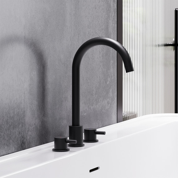 Смеситель для раковины встраиваемый Damixa Scandinavian Pure 360200300, чёрный, Цвет производителя: чёрный - 4 Смеситель для раковины встраиваемый Damixa Scandinavian Pure 360200300, чёрный, Цвет производителя: чёрный фото 4