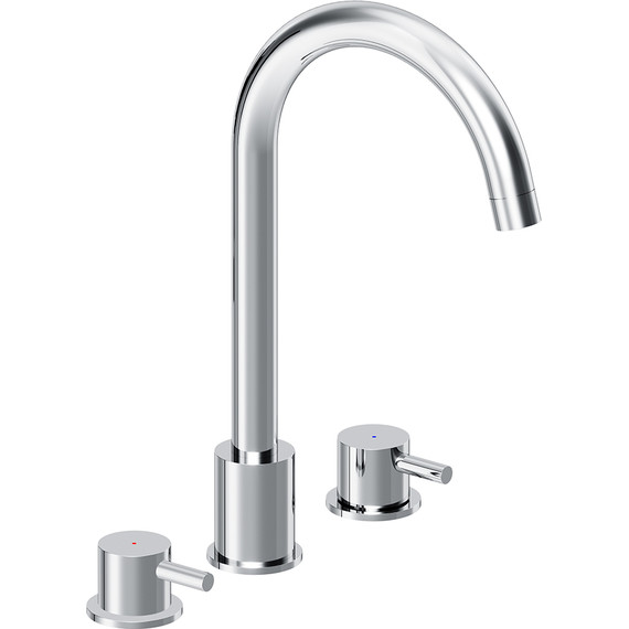 Смеситель для раковины встраиваемый Damixa Scandinavian Pure 360200000, Цвет производителя: хром фото 2