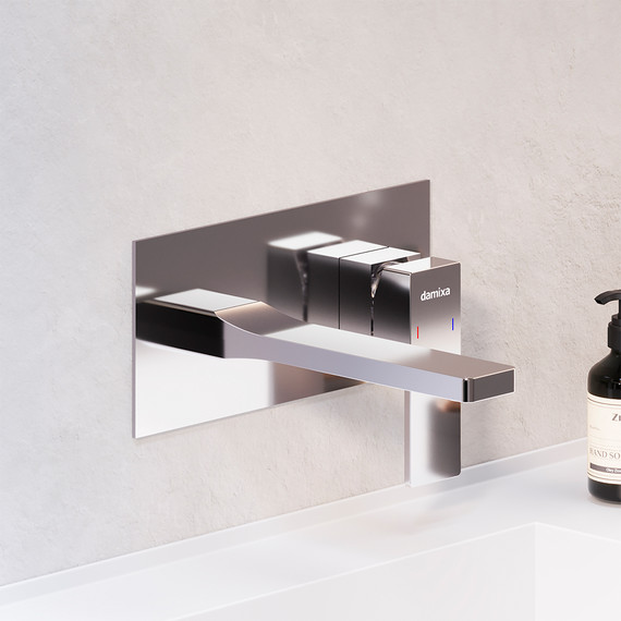 Смеситель для раковины со стены Damixa Gala 530260000 (со скрытой частью), Цвет производителя: хром фото 4