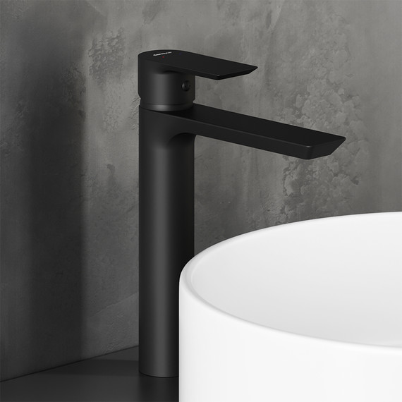 Смеситель для раковины высокий Damixa Apollo 470250300, чёрный, Цвет производителя: чёрный - 4 Смеситель для раковины высокий Damixa Apollo 470250300, чёрный, Цвет производителя: чёрный фото 4