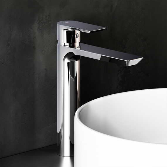 Смеситель для раковины высокий Damixa Apollo 470250000, Цвет производителя: хром фото 4