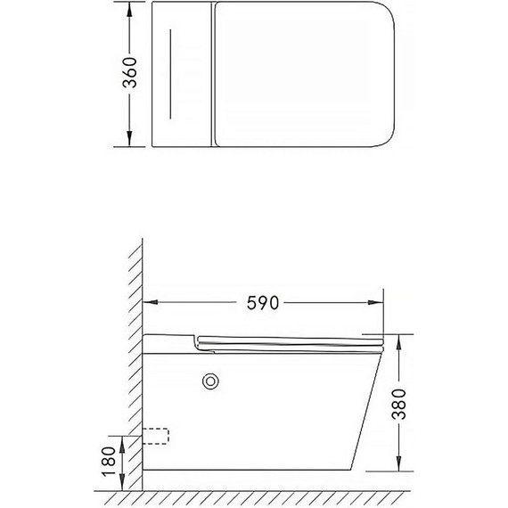 Унитаз подвесной импульсный Azario AZ-101C с тонкой крышкой микролифт (монтажная рама в комплекте) - 16 Унитаз подвесной импульсный Azario AZ-101C с тонкой крышкой микролифт (монтажная рама в комплекте) фото 16