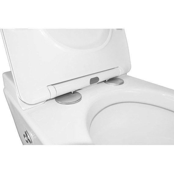 Унитаз подвесной импульсный Azario AZ-101C с тонкой крышкой микролифт (монтажная рама в комплекте) - 6 Унитаз подвесной импульсный Azario AZ-101C с тонкой крышкой микролифт (монтажная рама в комплекте) фото 6