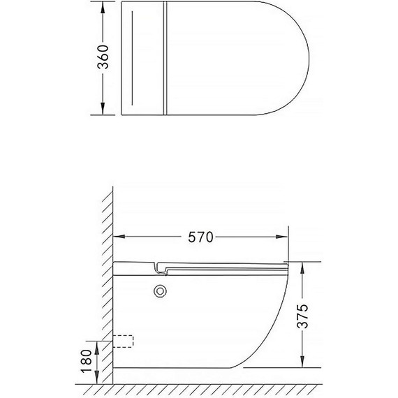 Унитаз подвесной импульсный Azario AZ-102C с тонкой крышкой микролифт (монтажная рама в комплекте) фото 16