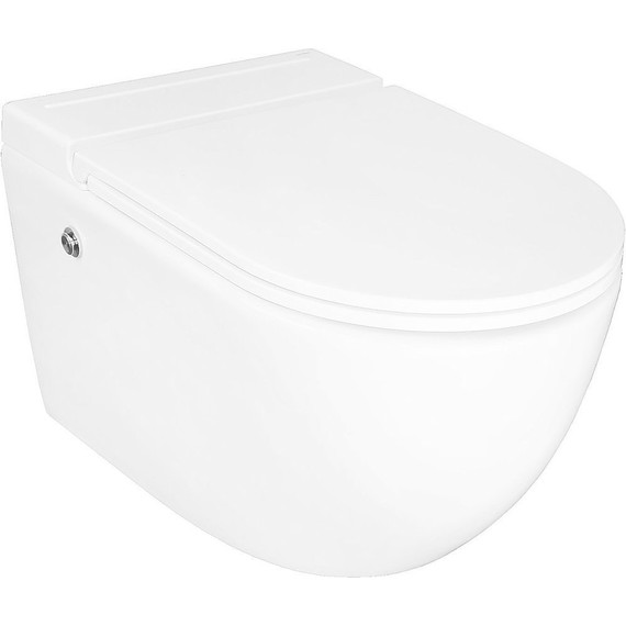 Унитаз подвесной импульсный Azario AZ-102C с тонкой крышкой микролифт (монтажная рама в комплекте) фото 2