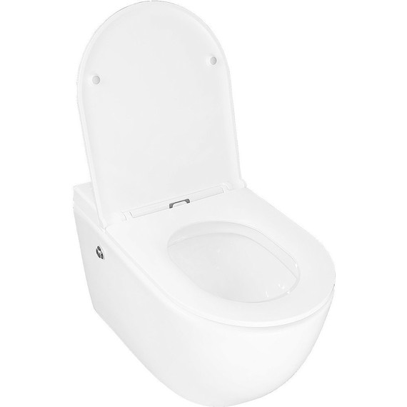 Унитаз подвесной импульсный Azario AZ-102C с тонкой крышкой микролифт (монтажная рама в комплекте) фото 3