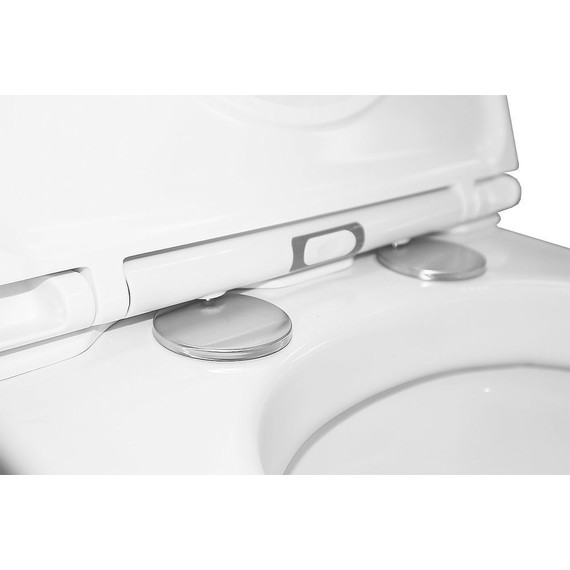 Унитаз подвесной импульсный Azario AZ-102C с тонкой крышкой микролифт (монтажная рама в комплекте) фото 6