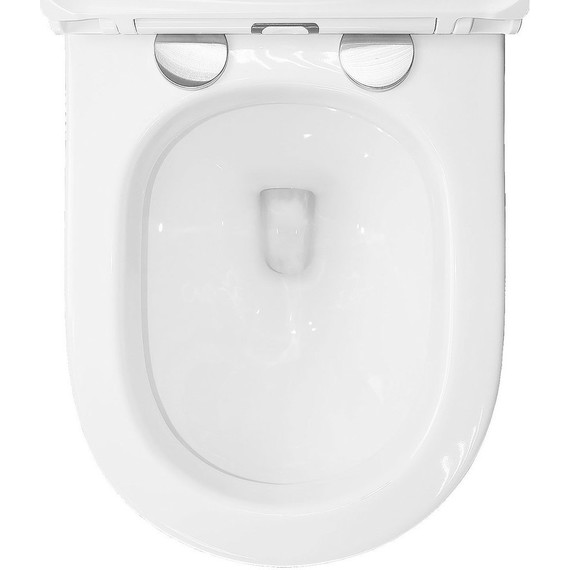 Унитаз подвесной импульсный Azario AZ-102C с тонкой крышкой микролифт (монтажная рама в комплекте) фото 7