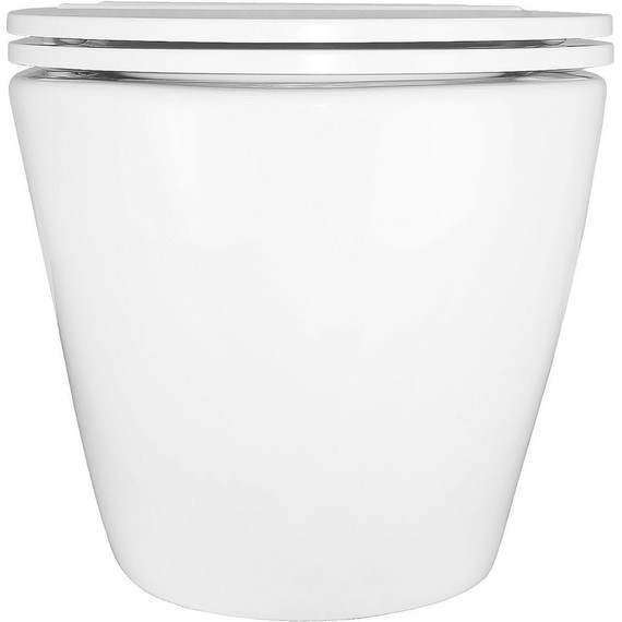 Унитаз подвесной импульсный Azario AZ-102C с тонкой крышкой микролифт (монтажная рама в комплекте) фото 9