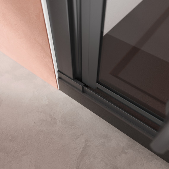 Душевая дверь Cezares 90 см LINER-B-12-90-C-NERO-L, чёрный/прозрачное - 5 Душевая дверь Cezares 90 см LINER-B-12-90-C-NERO-L, чёрный/прозрачное фото 5